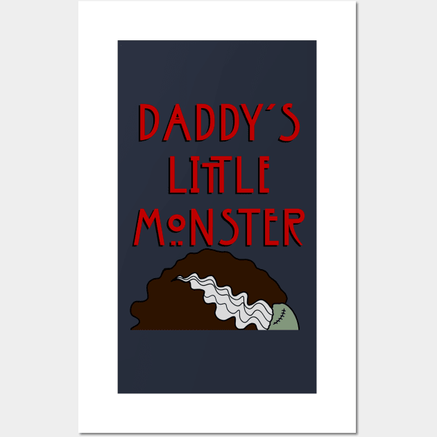 Daddy’s Little Monster - Bride Wall Art by DiaperedFancy